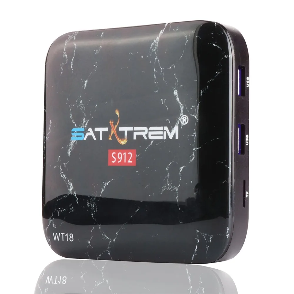 SATXTREM WT18 ТВ Box Amlogic S912 Octa Core Android 7 1 3g 32G HD 4 K WiFi BT 0 Декодер каналов кабельного