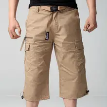 Мужские военные тактические шорты с накладными карманами мужские летние повседневные Капри большого размера мужские короткие Ashant w181