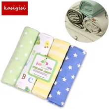 4 шт./лот детские хлопчатобумажные фланелевые детские одеяла/мягкие и удобные фланель одеяла/приема Blankets76* 76 см