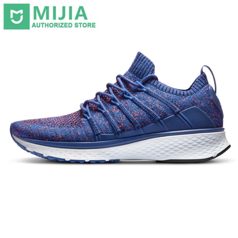 Billige Xiaomi Original Mijia Sneaker 2 Sport Laufschuhe atmungsaktiv Fishbone Lock System Elastische Strick Vamp keine samrt chip außerhalb