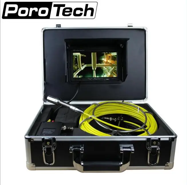 30 м кабель 7 дюймов Цвет Мониторы канализационного трубопровода Системы инспекции Камера HD 800TVL линии эндоскопа объектив с функцией DVR