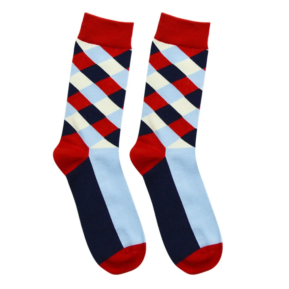 Для Мужчин's Цвет ful носки Повседневное Хлопок Средний носки дизайн Multi-Цвет носки сохраняющие тепло Meias quentes masculinas Y5