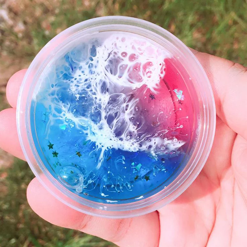 

Wallfire Color Mixing Cloud Slime Clay Squishy Scented Stress Kids Toy Sludge Cotton Mud Magic Crystal Clay Toy Plasticine 50g