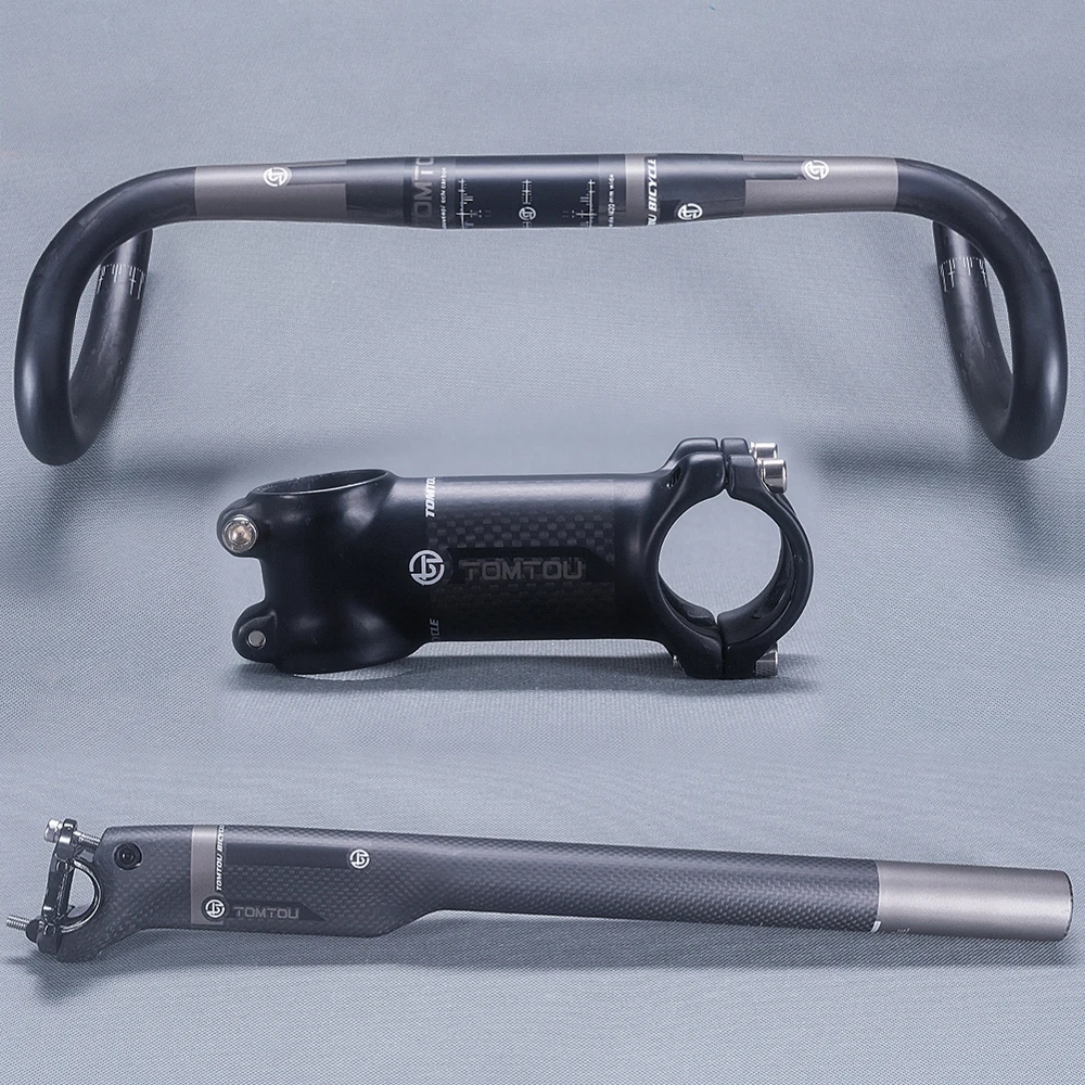 Tomtou Super Light Carbon Fibre Cycling Road Bike Handlebar