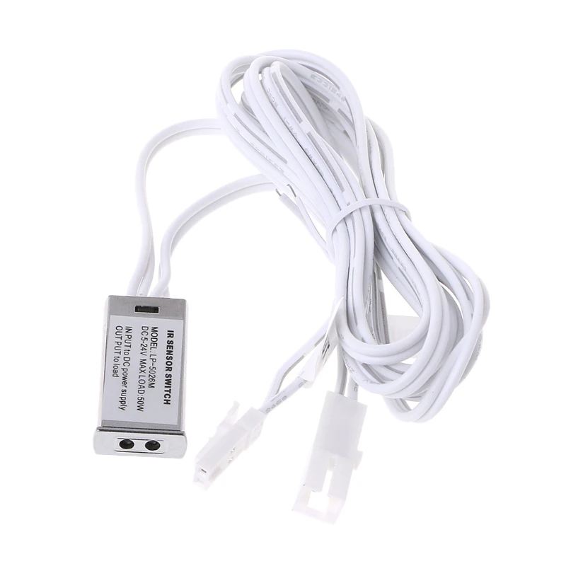 OOTDTY 1 قطعة 12 V/24 V خزانة إضاءة الخزانة التبديل الأشعة تحت الحمراء باب التحكم التبديل 5A 60 W الاستشعار OOTDTY 1 قطعة 12 V/24 V خزانة إضاءة الخزانة التبديل الأشعة تحت الحمراء باب التحكم التبديل 5A 60 W الاستشعار