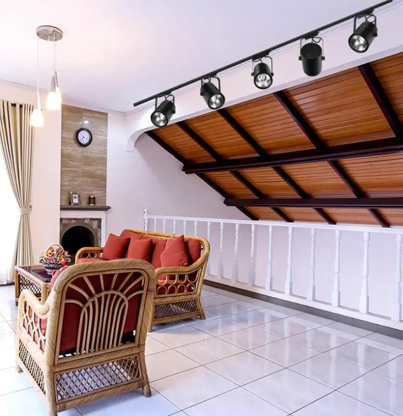 Iluminação da Trilha Loja de Roupas Lâmpada do Ponto Pista w 20 30 Janelas Showroom Exposição Holofotes Teto Trilho Led Luz Cob 15 11 Luzes e Iluminação