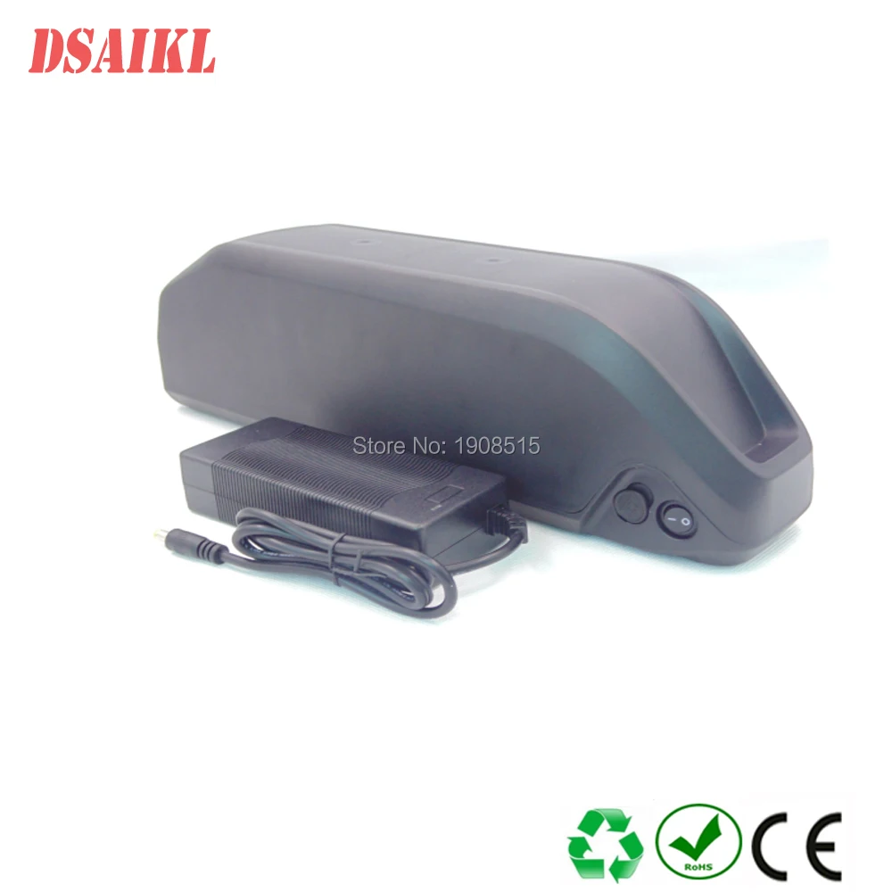

2017 new arrival Polly down tube 13S5P 18650 3400MAH 48V 17ah li-ion battery with charger for 500w 750w 8fun motor kit