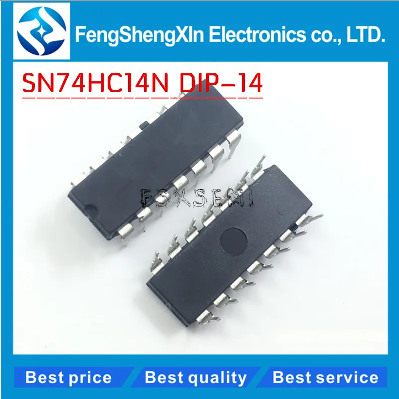 10pcs/lot NEW 74HC14N SN74HC14N 74HC14 DIP 14 HEX SCHMITT TRIGGER ...