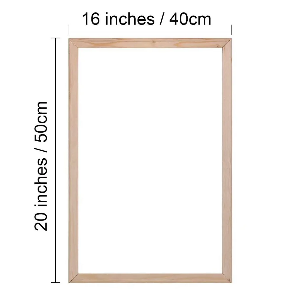 Practical Blank Wooden Frame for 5D Diamond Painting & Canvas Oil Painting Nature DIY Art Frame Picture Inner Frame Home Decor