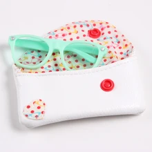 2017 New Arrive Doll Accessories Blue Sunglasses White Glasses Bag Suitable For 18 Inch American Girl