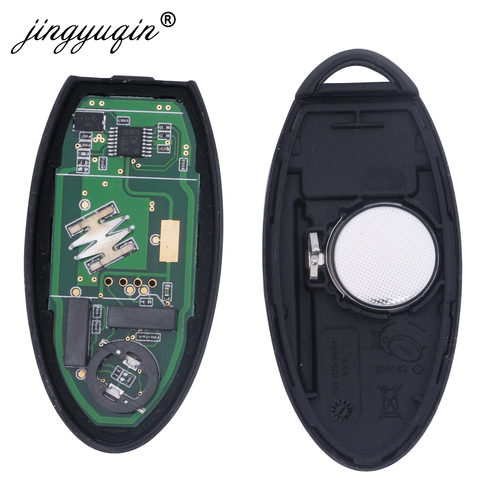 Jingyuqin умный дистанционный ключ для автомобиля 315 МГц ID46 pcf7952 \ для NISSAN March Sunny Tiida Livina Sylphy Altima Maxima 3 кнопки без ключа go