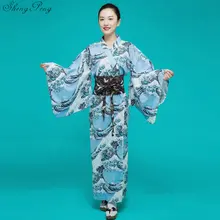 Традиционные японские кимоно японская одежда кимоно элегантность женщин haori obi кимоно гейши халат юката V1466