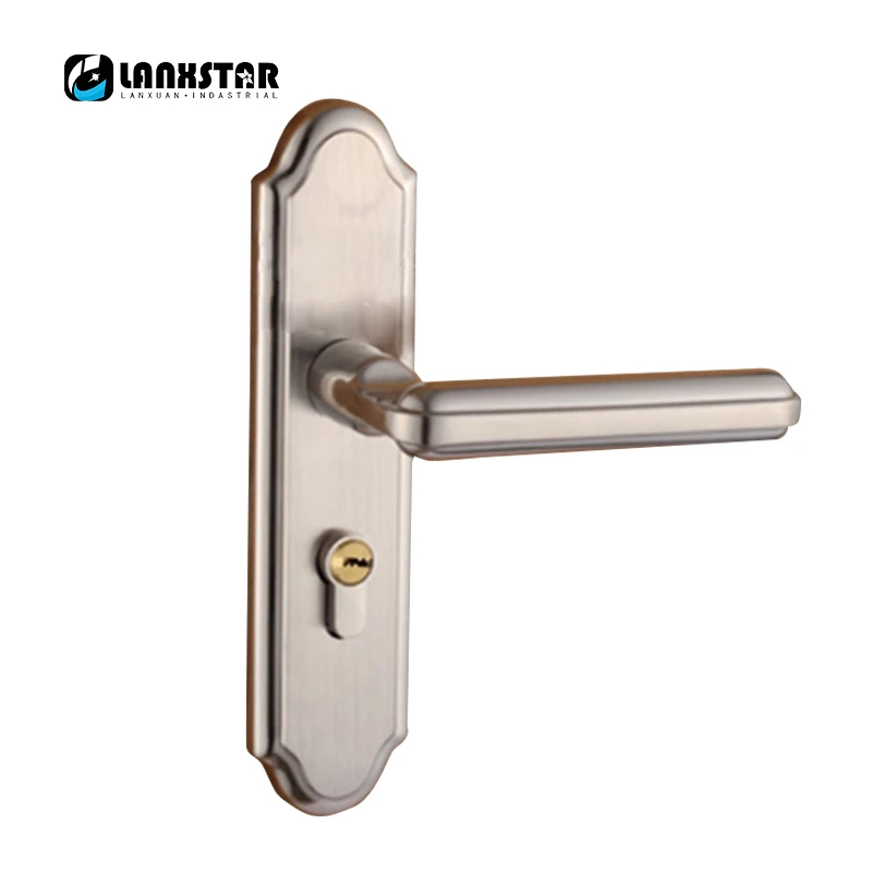 

Luxury Silent Doorlock European Classical Style Interior Anti-theft Copper Lock-core Cylinder Wood Door Lock