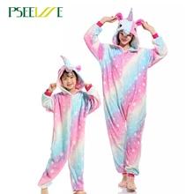 Kigurumi Adult unicorn Womens Soft comfortable Pajamas Set Sleepwear Loungewear Pajamas Unisex Homewear For girl boys