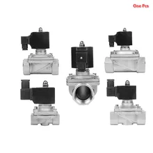 3/"-1" BSP Электрический соленоид винт AC220V DC24V DC12V Электромагнит прямого действия клапан SUS304 2 позиции 2 Way