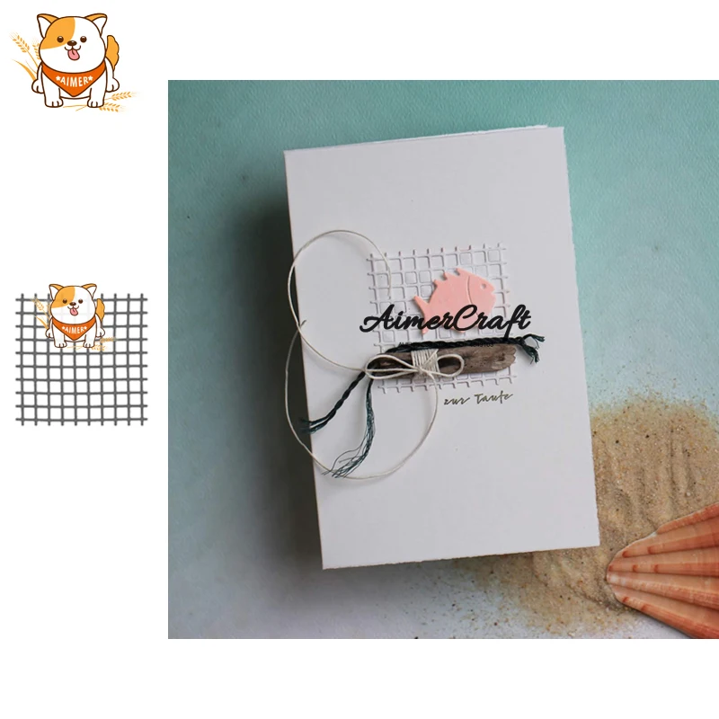 Квадратная сетка для резки металла трафареты DIY скрапбукинга альбом бумажная