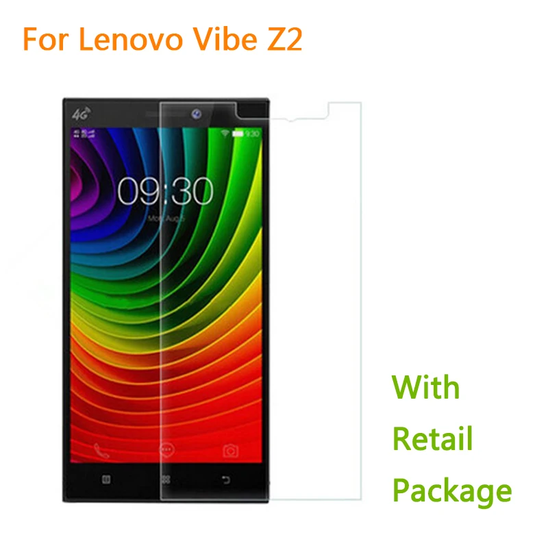 Amazing 9H 0.3mm 2.5D Nanometer Tempered Glass screen protector for Lenovo Vibe Z2 K920 mini 5.5 inch screencover+Retail Package