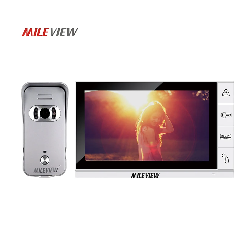 

Brand New Wired 9 inch TFT White Screen Video Door Phone Intercom System Kit Set With Night Vision Outdoor Camera Free Shipping
