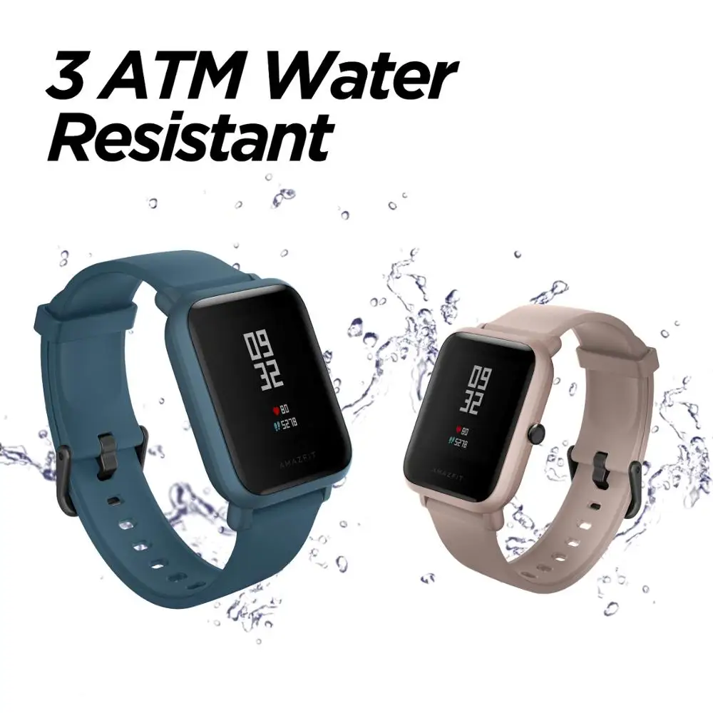 In Stock Global Version Amazfit Bip Lite Smart Watch 45-Day Battery Life 3ATM Water-resistance Smar