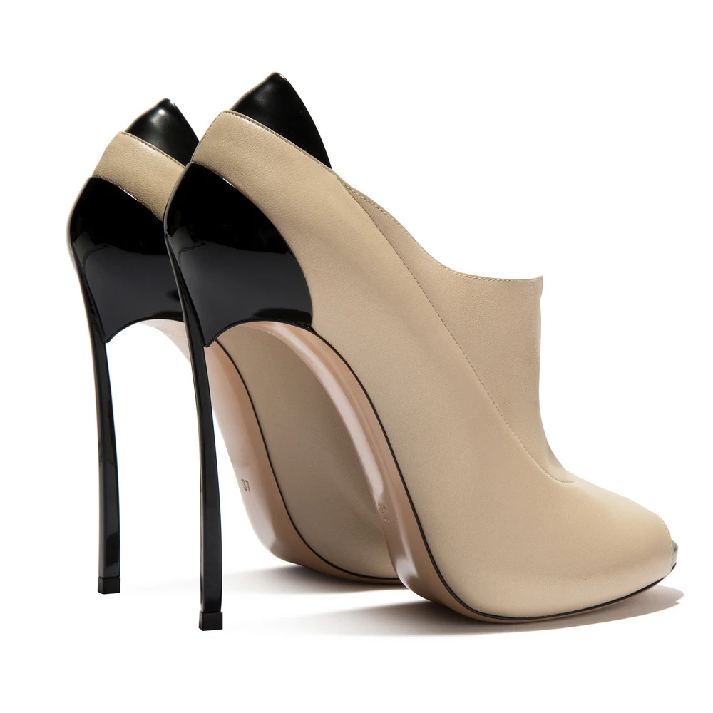Peep Haute forme Robe Chaussures Femmes Slip Heeled High Plate Office Stiletto Aiweiyi 10cmbeige Lady on Talons Femme Toe Pompes 12cmbeige Métal xXWSU8wq58