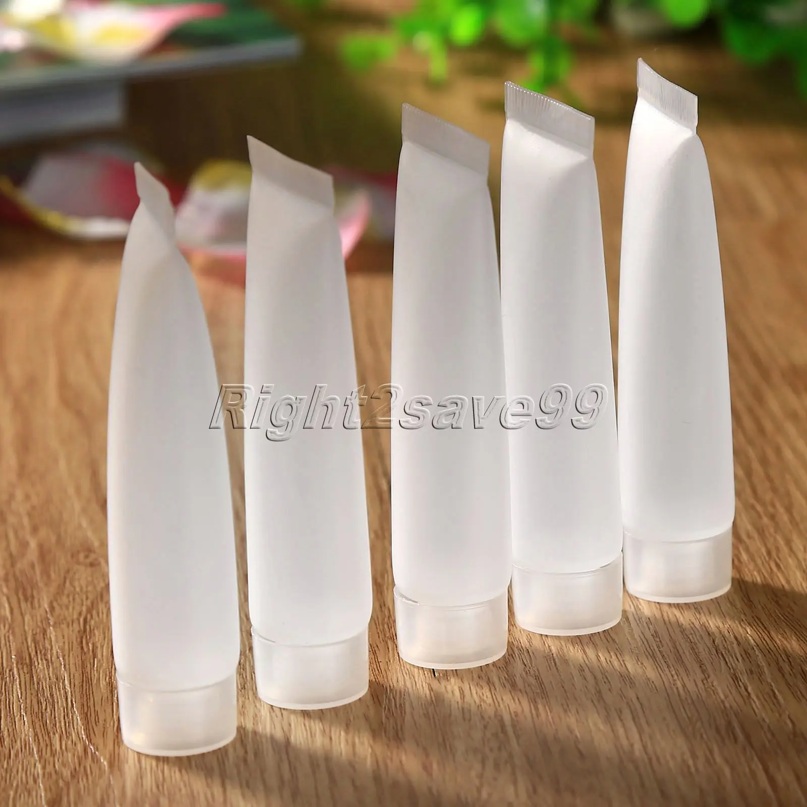 5PCS 15ml Transparent Soft Tube Empty Clear Cosmetic Cream Lotion