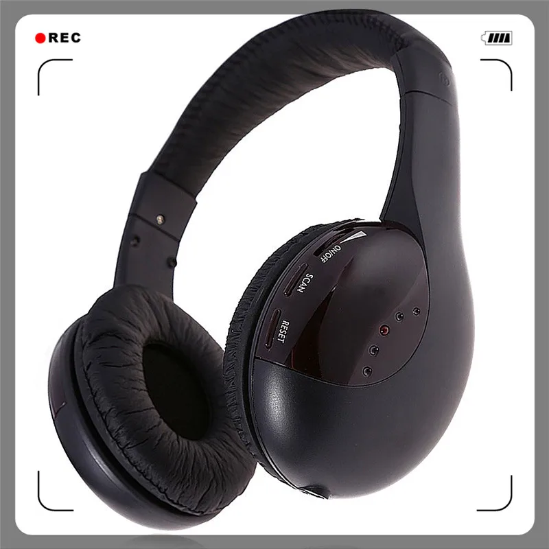 

[Aaliyah] Wireless Headset TV Headset MP3 MP4 PC CD DVD Audio TV FM Radio Headset and Headphones