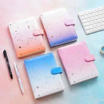 

Starry Star Constellation PU Leather Notebook Hardcover Paper Diary Planner Notepad Stationary Kids Gift Traveler Journal