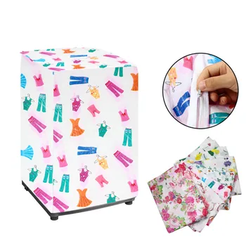 

Home daily product Flower Pattern Thicker Waterproof Durable Washing Machine Zippered Dust Cover color Ramdon 2018 New Arrival