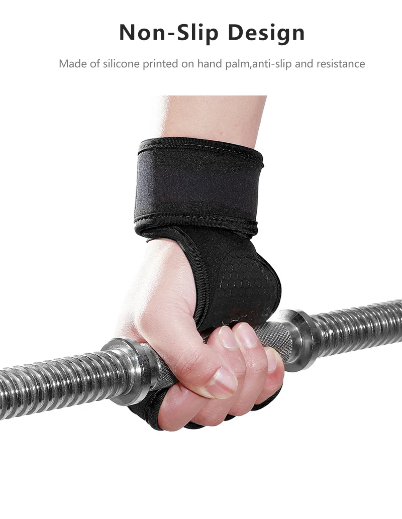 Перчатки для тренажерного зала для занятий фитнесом и спортом, противоскользящие перчатки для занятий тяжелой атлетикой для тренировки