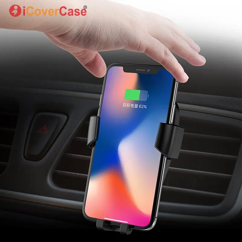 Fast Wireless Car Charger 10W Automatic Induction Car Mount For iPhone 8 Plus XR XS X XS Max Air Vent Phone Stand Holder Cradle