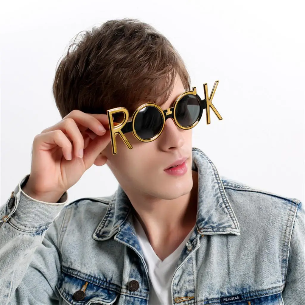 Novelty Halloween Sunglasses Shades  Fancy Dress Costume Party Gold 