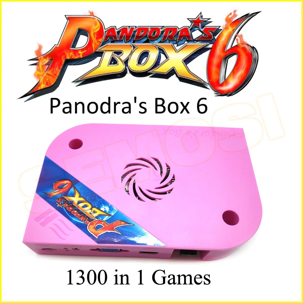 Pandora Box 6 Jamma аркадная версия игровая настольная коробка Pandoras 1300 в 1 игры PCB CGA VGA HDMI