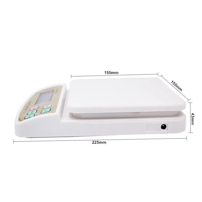 10 кг 10000 г 1 г прецизионный цифровой электронный ЖК-дисплей кухонные весы с подсветкой скидка 20