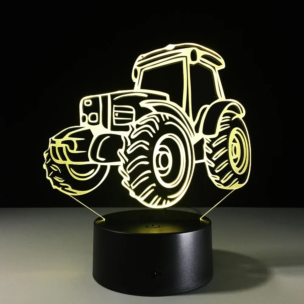 Motor Tractor Car 3D Deco Light 9