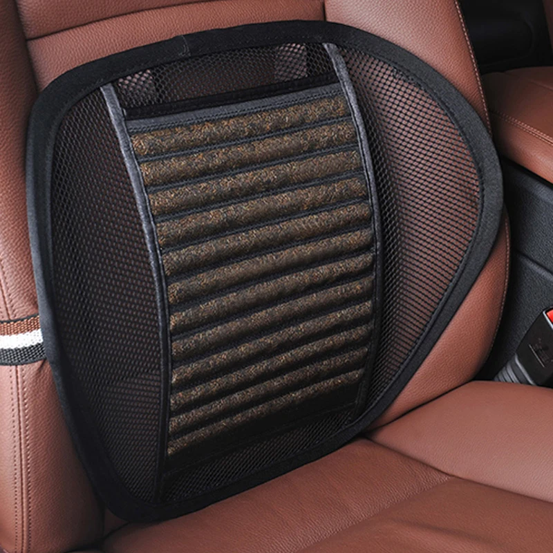 Casasia Seed Air Flow поясничная поддерживающая подушка для автомобильного сиденья или стула, удобная и дышащая черная сетчатая задняя подушка