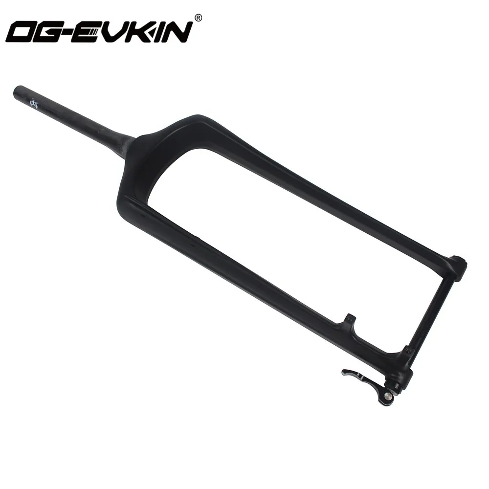 OG EVKIN Rigid Mountain Bike Fork Disc Brake 26er Fatbike 26 Carbon