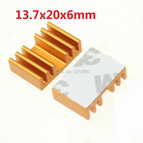 PCS lot Heat Sink 13.7x20x6mm VGA Card Heat Sink Aluminum 13.7*20*6MM Cooling Fin