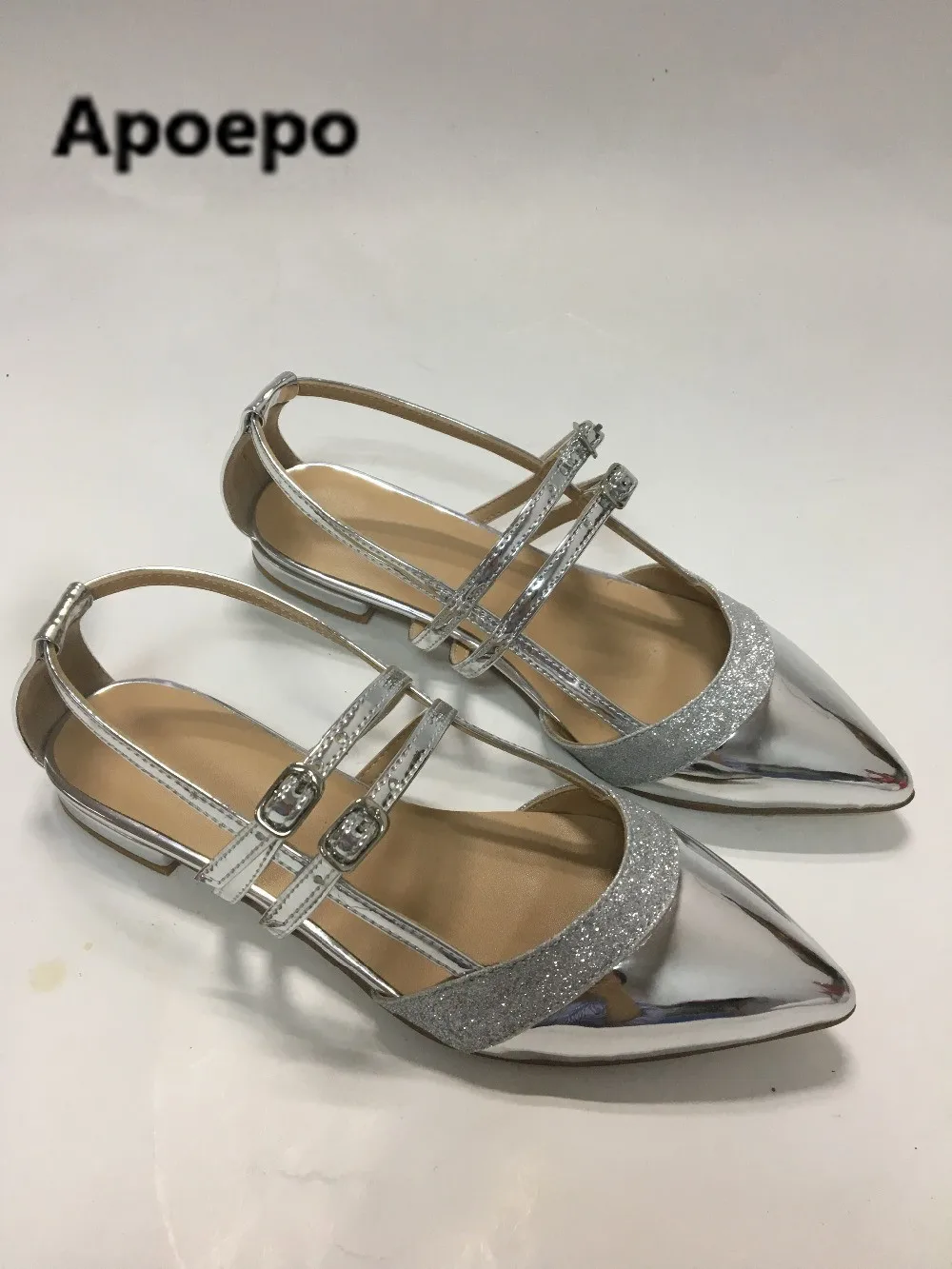 flat bridal sandals with bling