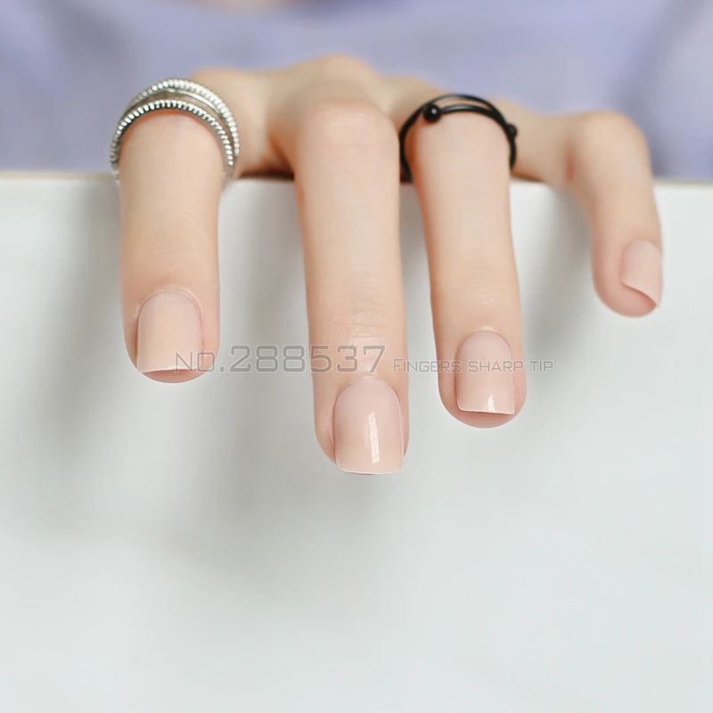 2017 Meilleur Vendeur 24 Pièces Faux Ongles Couleur Nude