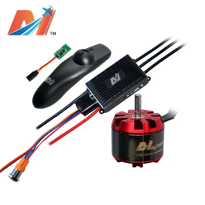 

Maytech dc eletric parts 6365 190kv and mountain board controller superesc based on VESC100A and remote control for eskateboard