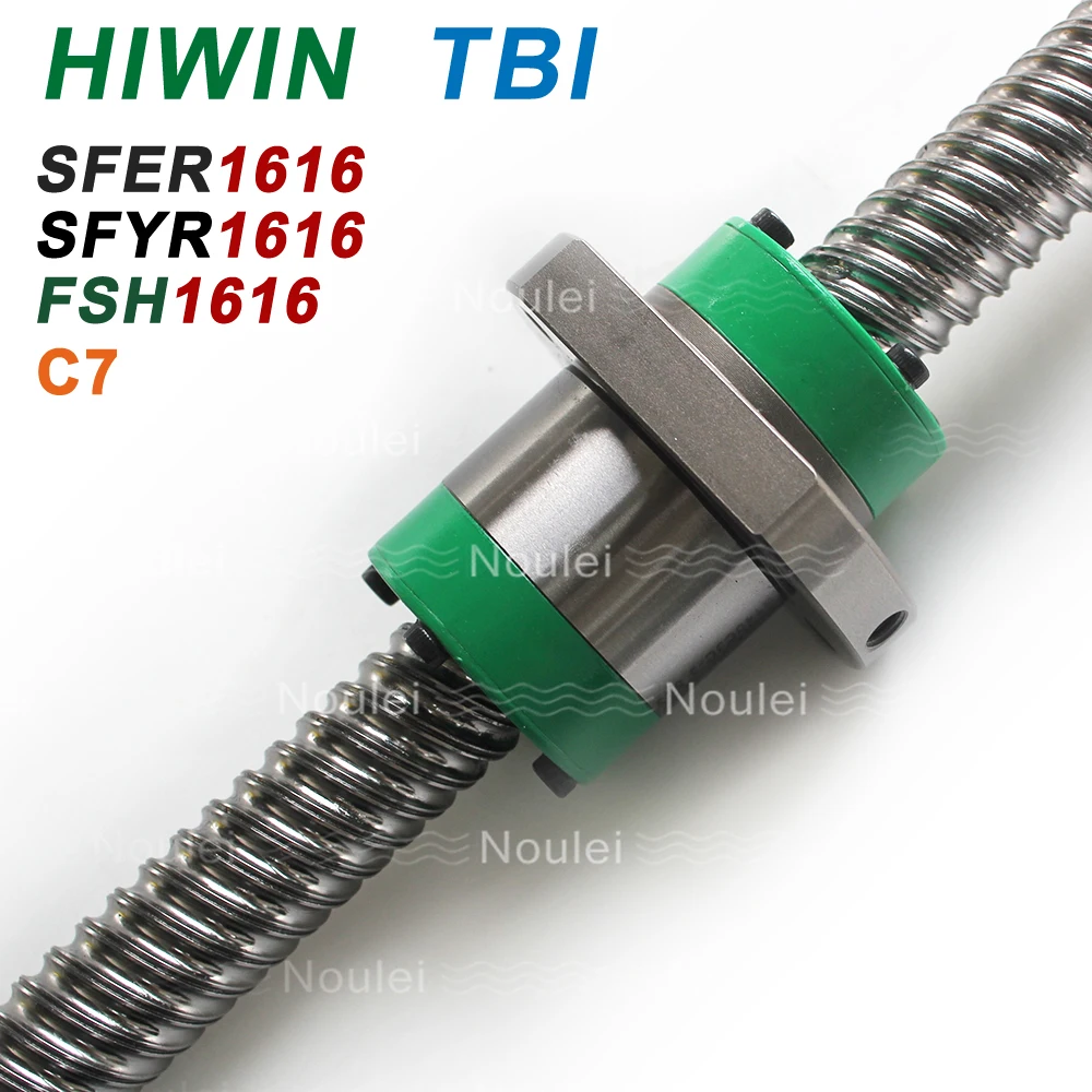 

TBI HIWIN 1616 Ball Screw C7 set 1000mm 800mm with NEWSFER1616A2 SFER1616 SFER1632 FSHR1616 High Precision