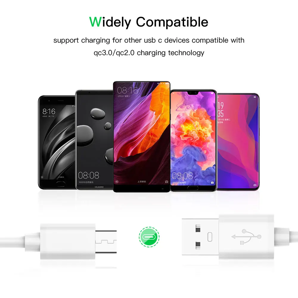 Robotsky 5A Cable de tipo C USB-C Cable para Huawei Mate 20 P20 Pro Honor 10 Super rápido cargador USB 3,1 tipo C USB-C de carga rápida