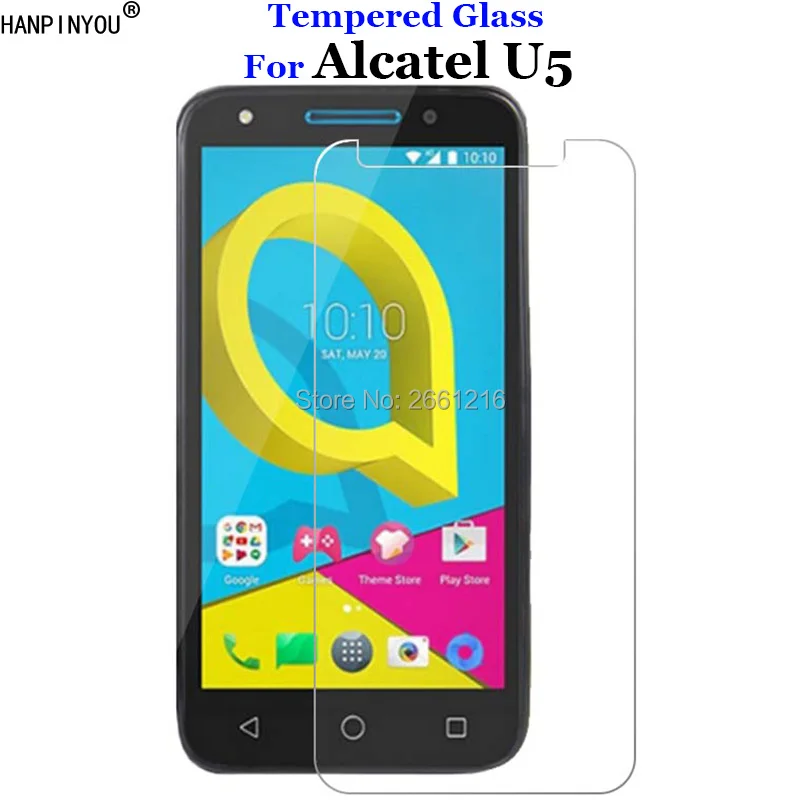 Для Alcatel U5 закаленное стекло 9H 2.5D Премиум защитная пленка для One Touch U 5 0&quot|screen protector