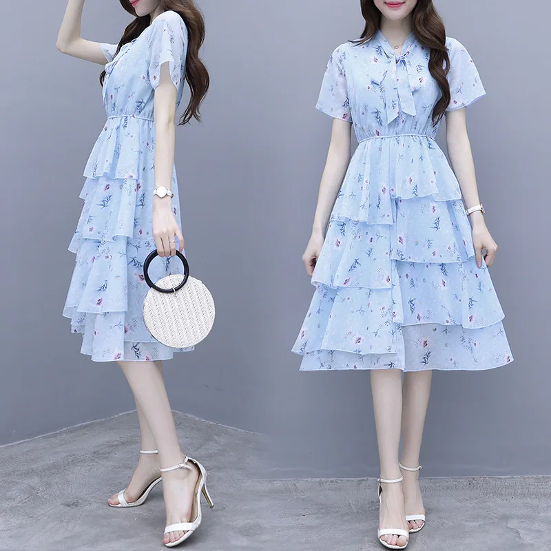 

girls dress floral 2019 summer teenager kids dresses 14 years old elegant