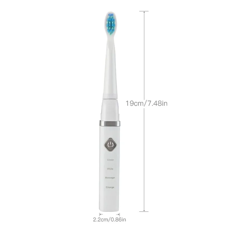 40000 раз/мин Ультразвуковая электрическая зубная щетка с подзарядкой от USB, ультразвуковая очистка зубов, отбеливающая Массажная зубная щетка, умный таймер 47
