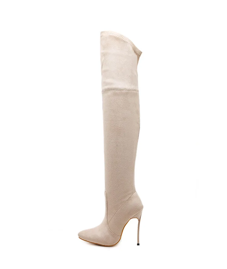 Eilyken/ г.; осенне-зимние женские сапоги; обтягивающие высокие сапоги до бедра; модные сапоги выше колена; обувь на высоком каблуке; женская обувь; Sapatos