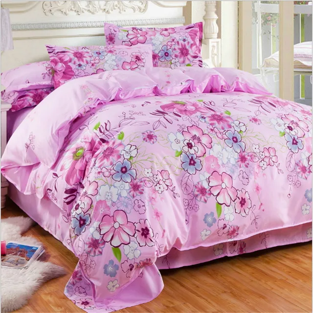 Buy high quality Flower pattern bedding luxury 3/4pcs