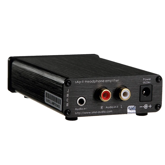 SMSL SAP II Portable Headphone Amplifier TPA6120A2 Big Power HiFi Fidelity Stereo Headphone Amplifier with 2 Ways switch inputs
