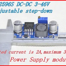 LM2596S LM2596 модуль питания DC/DC понижающий 3A Регулируемый понижающий модульный регулятор ультра LM2596S 24 V переключатель 12 V 5 V 3В Новые