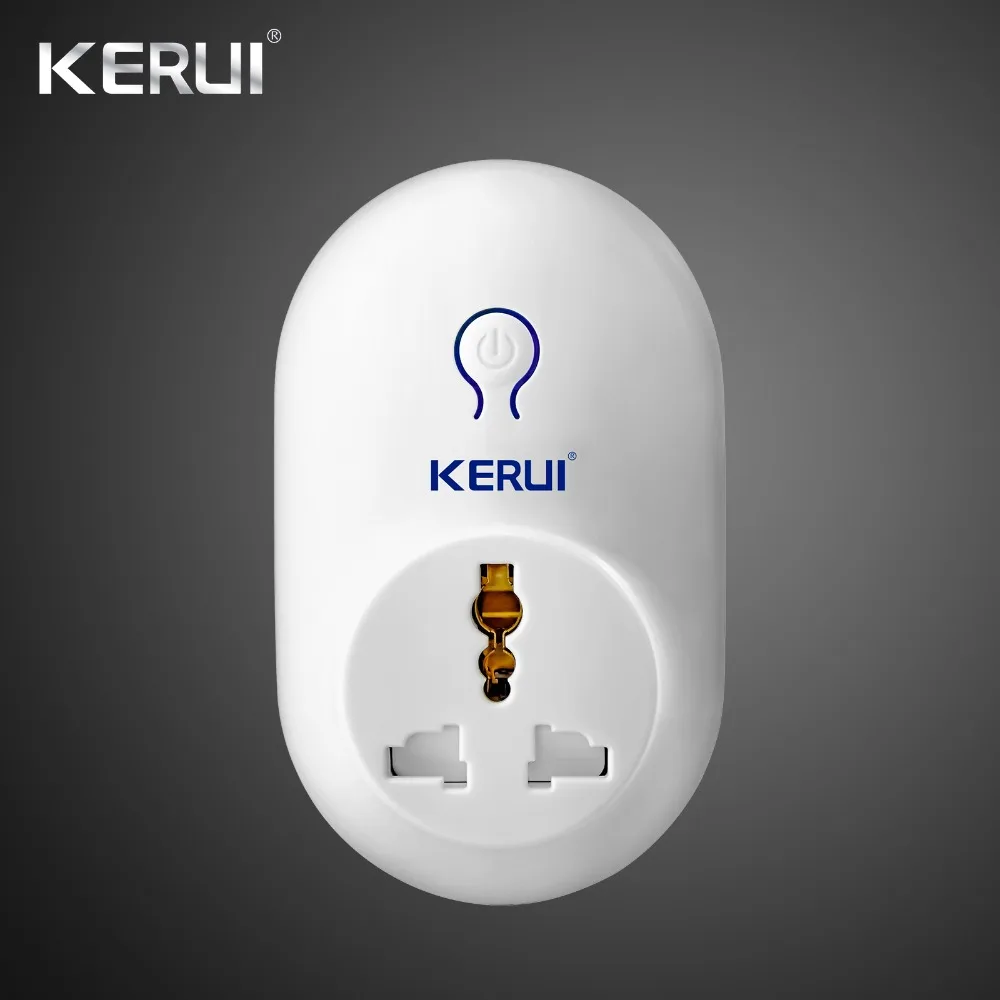 KERUI W20 New Model Wireless 2.4 inch Touch Panel WiFi GSM Security Burglar Alarm System APP Mini PIR Curtain Smart Socket Siren